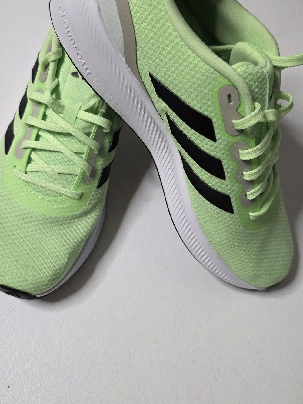 Adidas Lightweight Cloudfoam Running Sneakers - Neon Green